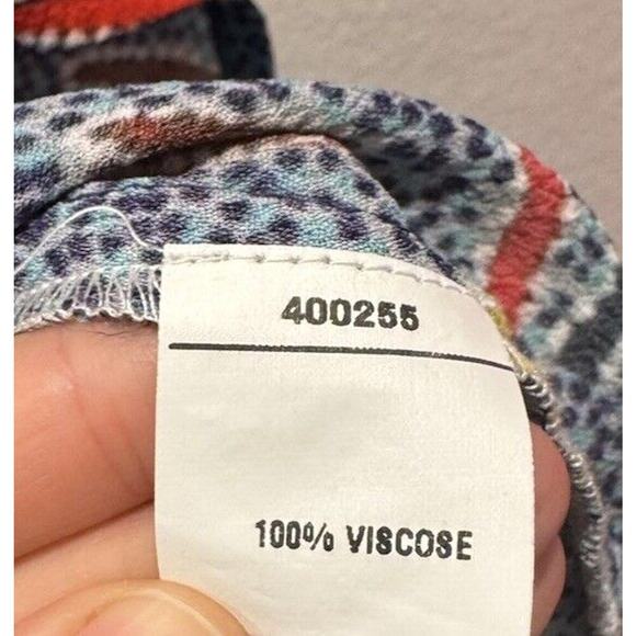 BLANCK London One Size Mixed Print Button Front Tunic Top Anthropologie Artsy - Picture 7 of 7